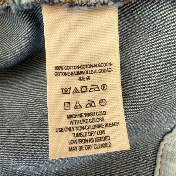 NWT Free People Dreaming Of Denim Shirt Dress Size Large Blue Retail $128 - Picture 9 of 9